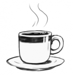 Cup Clipart: Hot Coffee, Tea Drink, Ceramic Saucer | Just ...