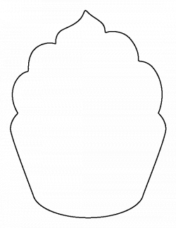 28+ Collection of Cupcake Clipart Black And White Outline | High ...