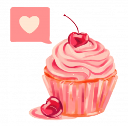 Cherry Heart Cupcake PNG by MagicalMoments16 on DeviantArt | Cupcake ...