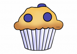 Minnesota State Muffin - Blueberry Muffin Clipart - cupcake ...