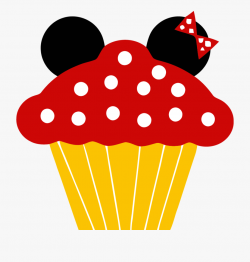 Minnie Cupcake Clipart Png - Mickey Mouse Cupcake Clipart ...