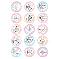 Mothers Day - Edible Cupcake Toppers - Personalised Printed Edible Image