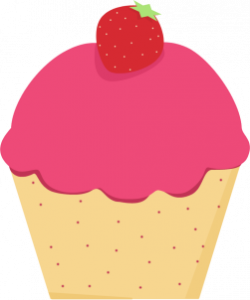 Strawberry Cupcake Clip Art - Strawberry Cupcake Image ...