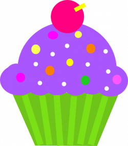 Cupcake Purple And Lime Clip Art at Clker.com - vector clip art ...