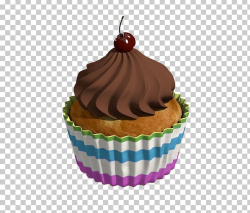 Cupcake Chocolate Cake Muffin Buttercream PNG, Clipart, 3d ...