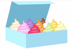 1637984 - artist:b3archild, box, cupcake, food, no pony, object ...