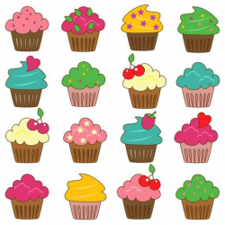 Cupcakes Clip Art Clipart - Commercial and Personal ...