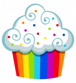 Cupcake Rainbow Cake Clipart Cupcakes Clip Art Within Png ...
