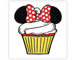 Disney, Mickey, Minnie, Mouse, Cupcake, Birthday, Icon, Head ...