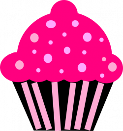 Cupcake Pink Black Clip Art at Clker.com - vector clip art online ...