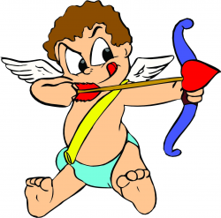 Cute Cupid Clipart - Letters