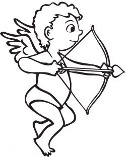 Cupid clipart black and white 5 » Clipart Station