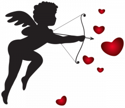 Cupid with Bow and Hearts Transparent PNG Clip Art Imag | f,s ...