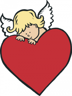 Cupid Hiding Behind Heart Transparent PNG Image #333 - PNG Mix
