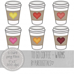 Coffee Cup Clip Art, Coffee Cup PNG, Digital Scrapbooking, Scrapbooks,  Colored Coffee Cup, Digital Coffee Cup, Digital ClipArt