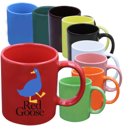 11 Oz. Solid Colored mugs - Twinkie Print