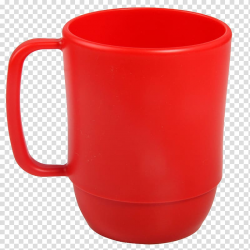 Coffee cup Red Mug, Red cups transparent background PNG ...