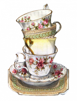 Vintage Tea Cup Drawing at GetDrawings.com | Free for personal use ...