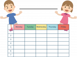 Class schedule clipart clipart images gallery for free ...