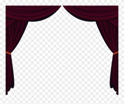 Drapes And Stage Curtains Clipart (#2496332) - PinClipart