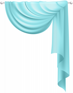 Transparent Curtain Blue Clip Art PNG Image | Gallery Yopriceville ...
