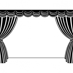 Theater Curtains Drawing | Free download best Theater ...