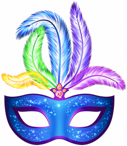 Blue Carnival Mask PNG Clip Art Image | Gallery Yopriceville - High ...