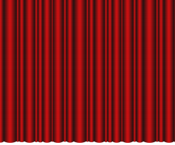 Closed Theater Curtains Red Transparent PNG Clip Art Image ...