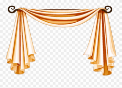 Curtain Clipart Cloth - Golden Curtains Png Hd Transparent ...