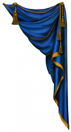 corner Curtain PNG image, clipart