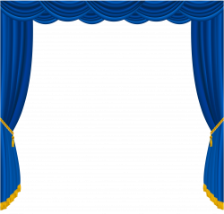 Blue Theatre Curtain Clipart | Gopelling.net