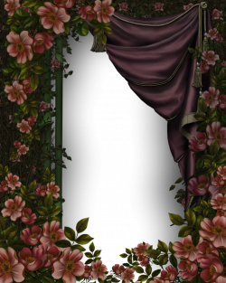 flower and curtain frame by collect-and-creat on DeviantArt