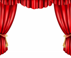 Red theater curtains clipart images gallery for free ...