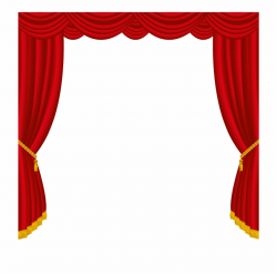 Stage Curtains, Red Curtains, Paper Curtain, Clipart ...