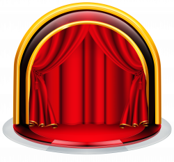 Stage with Red Curtains PNG Clipart Image | Gallery Yopriceville ...