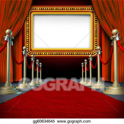 Drawing - Movie marquee sign. Clipart Drawing gg60634645 ...
