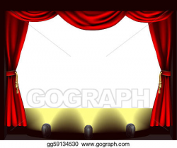 Vector Art - Theatre stage. Clipart Drawing gg59134530 - GoGraph