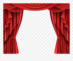 Download Red Theater Curtain Transparent Clipart Png - Stage ...