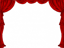 Red Stage Curtain Clipart | Gopelling.net