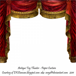 Paper Theater Curtain - Ruby by ~EveyD on deviantART | Printables ...