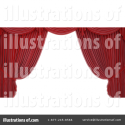 Theater Curtains Clipart #1096523 - Illustration by Mopic