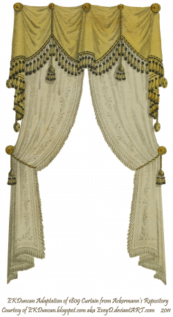 Victorian 1810 Fringe and Tassel Curtain (Traditional drapery's can ...