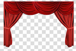 Red theater curtain transparent background PNG clipart ...