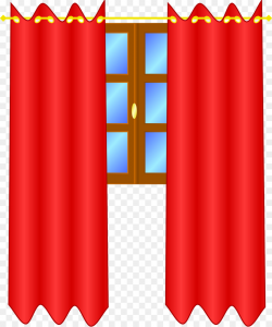 Window Cartoon clipart - Window, Curtain, Red, transparent ...