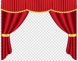 Red and yellow theater curtain template, Window Curtain ...