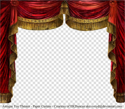 Paper Theater Curtain Ruby, red curtain transparent ...