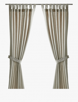 Egg Shell Curtains With Tie Backs - Transparent Curtain Png ...
