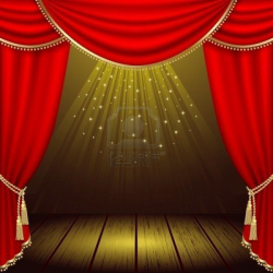 Opera background card | Clip art | Theatre stage, Red ...