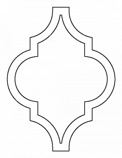 Moroccan pattern. Use the printable outline for crafts, creating ...