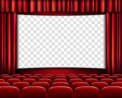 Cinema screen illusration, Cinema Free content Film , Red ...